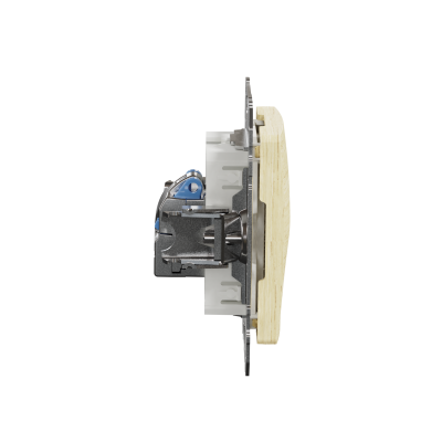 Sedna Design & Elements Gniazdo komputerowe RJ45 kat. 6 STP brzoza efekt drewna SDD180461S SCHNEIDER (SDD180461S)